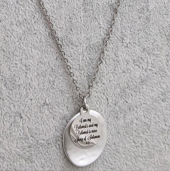 Christian Bible Verse Scripture Necklace - Picture 5 of 8